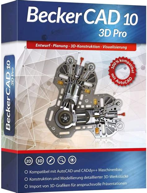 Markt Technik Becker CAD 10 3D PRO Full Version 1 Licensed Windows