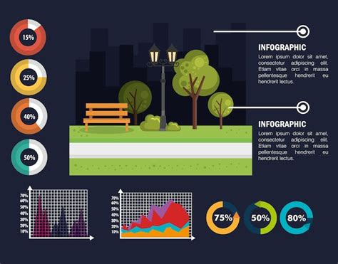 Premium Vector Nature Infographic Template Icons