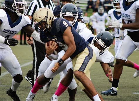 Naval Academy Preparatory School Football Team Defeats Howard Huskies