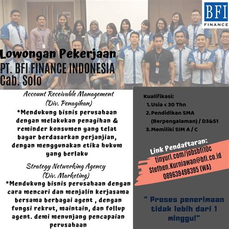 Lowongan Staff Pt Bfi Finance Indonesia Tbk Acec Ums