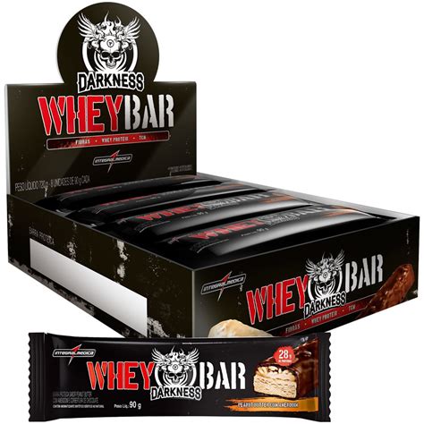 Whey Dark Bar Darkness Caixa C 8 Unidades De 90g Integralmédica