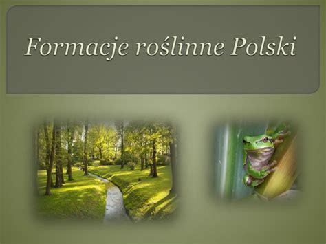 PPT Formacje roślinne Polski PowerPoint Presentation free download