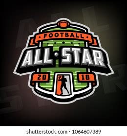 All Star Game Sport Emblem Logo Stock Vector Royalty Free