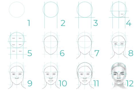 How To Draw A Beautiful Female Face Step By Step Draw With Sabrillu