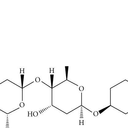 Chemical structure of digoxin (C41H64O14). | Download Scientific Diagram