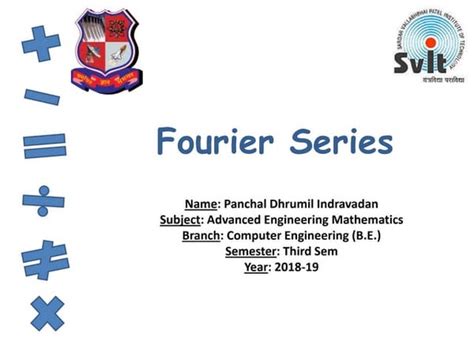 Fourier series and it's examples