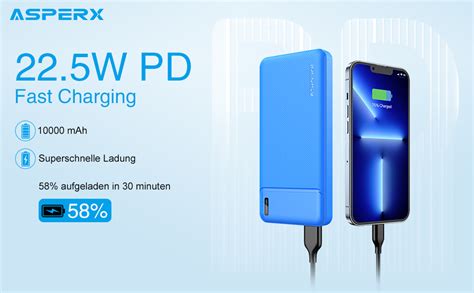 Asperx Power Bank W Fast Charging Mah Pd W Qc Schnelles