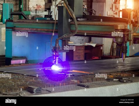 Machine For Modern Automatic Plasma Laser Cutting Of Metals Plasma