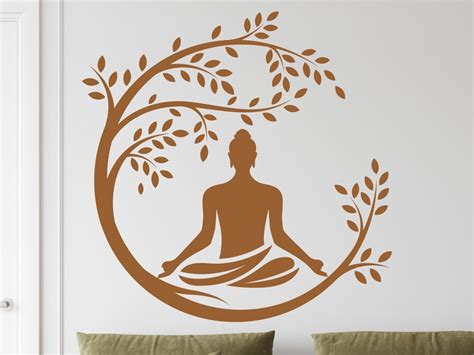 Sticker Arbre De Vie Bouddha Yoga Magic Stickers