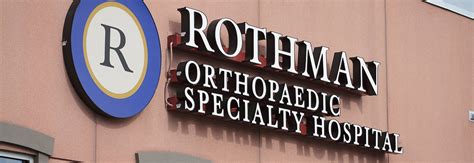 Home Page Rothman Orthopaedic Specialty Hospital