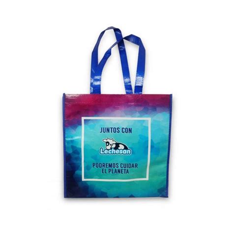 BOLSA ECOLOGICA LAMINADA 35x35x21cm LECHESAN Promocionales Patrick Sant