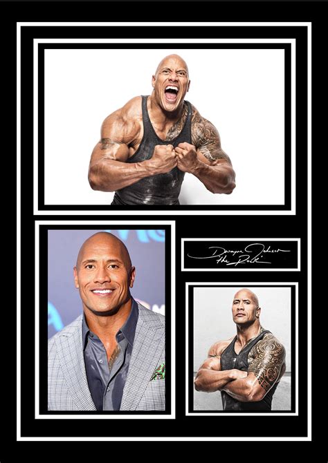 Great Quality Dwayne Johnson The Rock Signed Autographed Stunning