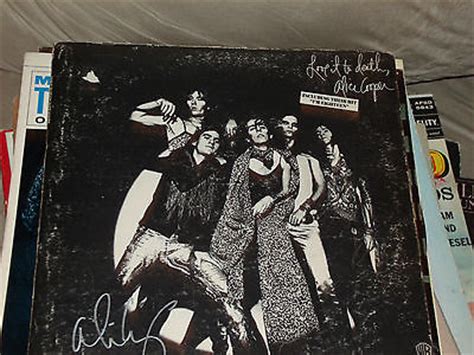 popsike.com - ALICE COOPER LOVE IT TO DEATH VINYL LP RECORD SIGNED BY ...