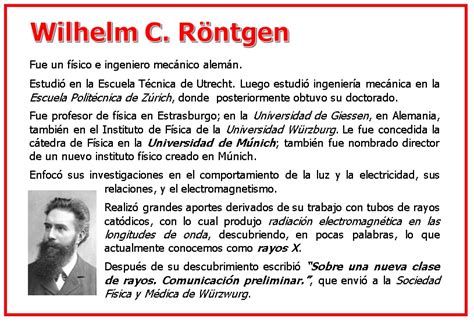 Alda Aldanálisis on Twitter Grandes Físicos Wilhelm Röntgen