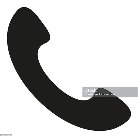 Handset Call Icon Vector Illustration Phone Or Telephone Stock