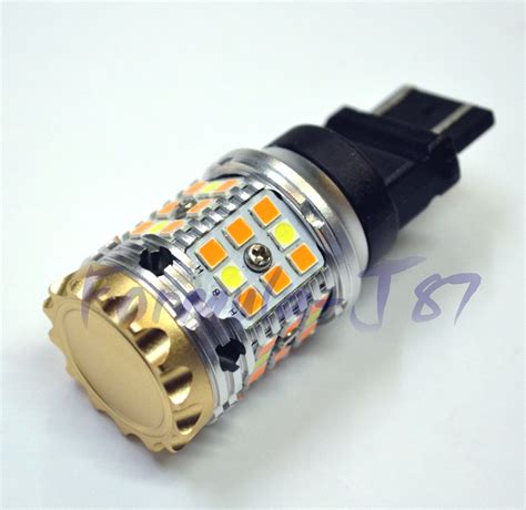 Canbus Led Switchback Light White Amber 3057 Two Bulb Front Turn Signal