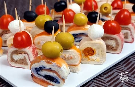 4 Ideas De Canapés Con Pan De Molde Enrollados Para Navidad Recetas