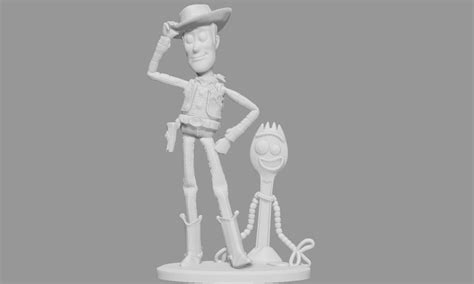 Stl File Woody Toy Story Pixar Disney Character Statue 3d Print 👫 ・3d Printable Model To