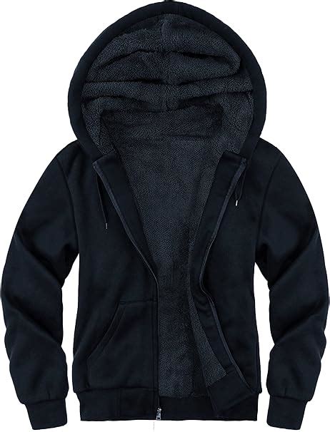 Swisswell Hoodies For Men Fleece Sweatshirt Winter Jacket Zip Up Thick Sherpa Lined At Amazon