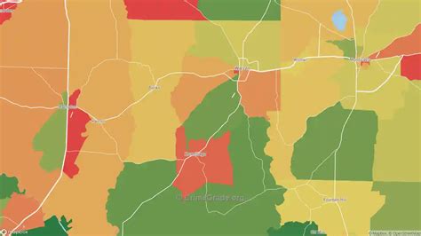 The Safest And Most Dangerous Places In Bradley County Ar Crime Maps