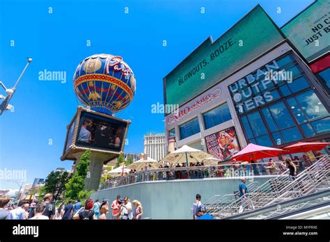 Las Vegas, Nevada - May 27, 2018 : Main entrance of Miracle Mile Shops ...