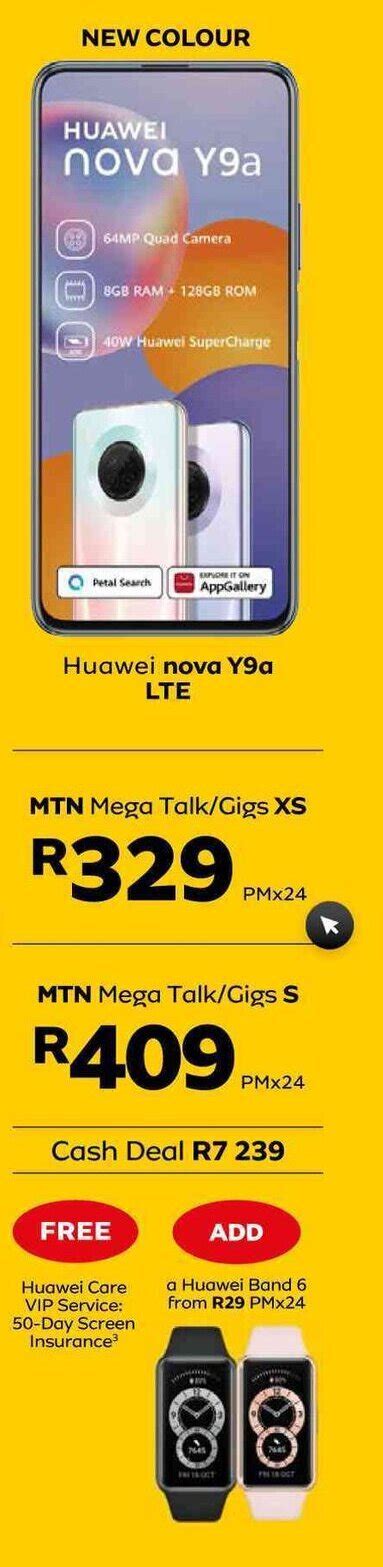 Huawei Nova Y9a LTE Offer At MTN