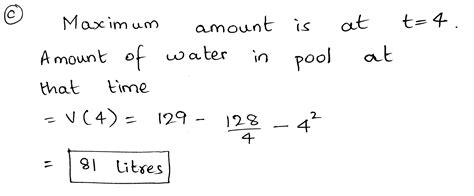 [Solved] Question 4.3 Rain starts falling on an empty swimming pool one