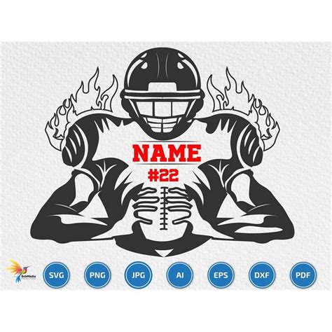 Football Player Svg Football Name Football Team Svg Ameri Inspire