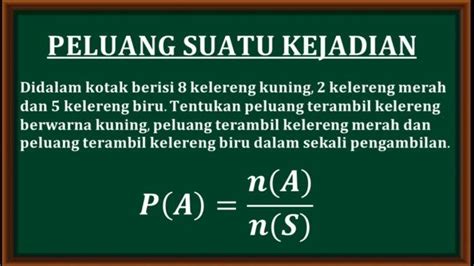 Berikut Materi Rumus Peluang Matematika Yang Wajib Dipahami Beserta