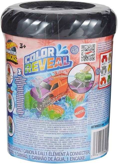 Brinquedo Hot Wheels Monster Trucks Color Reveal Mattel Hjf Em Promo O No Oferta Esperta
