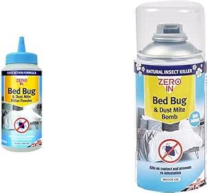 Zero In Zer Bug Dust Mite Killer Powder G Natural Bed Bug