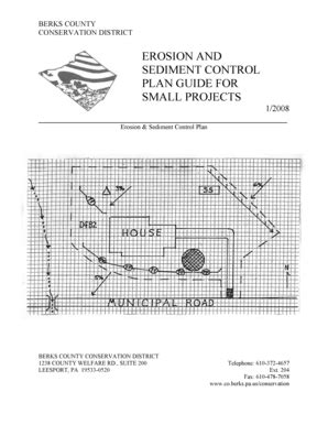 Fillable Online Erosion And Sediment Control Plan Guide For Small