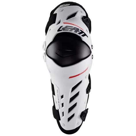 Motocross Knee Guards Leatt Dual Axis White