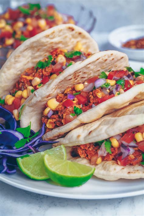 Vegan Spicy Mexican Tacos - Nadia's Healthy Kitchen