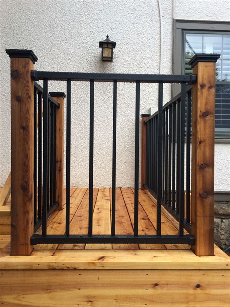 Wood Deck With Black Railing ~ wood info