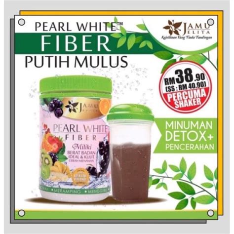 Jamu Jelita Pearl White Fiber Free Shaker Lazada