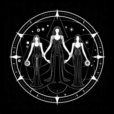 Premium Photo Minimalistic Wheel Of Hecate