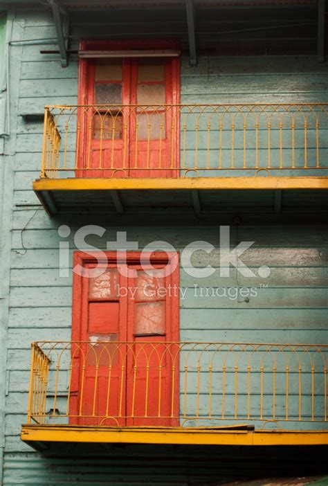 Colourful Balconies Of Buenos Aires Stock Photo | Royalty-Free | FreeImages