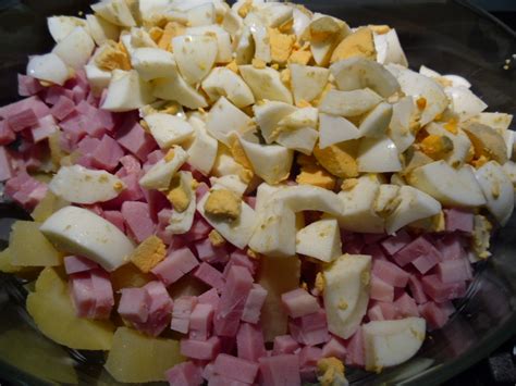 EL LABORATORIO DE COCINA ENSALADA DE PATATAS CON JAMON YORK Y HUEVO