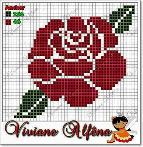 Rose X Stitch Pattern Dise Os De Punto De Cruz Punto De Cruz Rosas