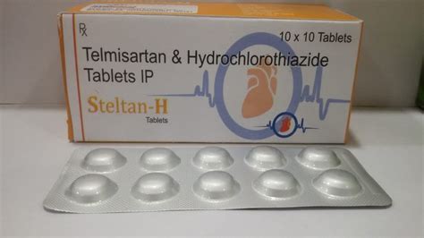 Brand Steltan H Telmisartan Hydrochlorothiazide Tablets Ip In Pan