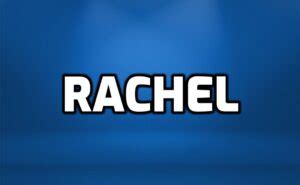 Rachel Nombres De Mujer