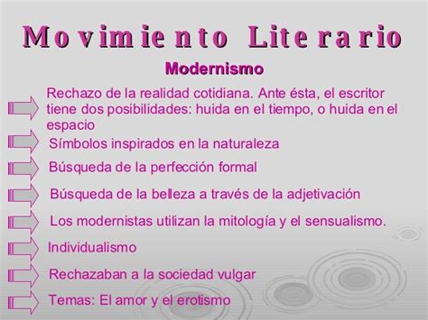 Caracteristicas Del Modernismo Literario Cuela