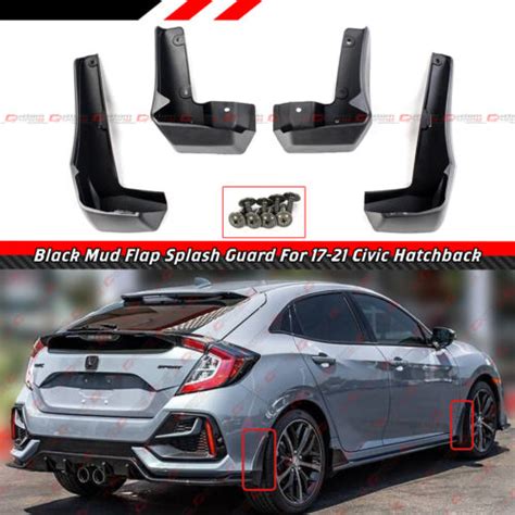 For 2017 2021 Honda Civic Hatchback 5dr FK4 FK7 Mud Flaps Splash Guards