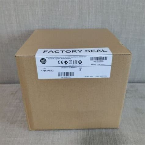 New Factory Sealed Ab Pa Ser C Controllogix Ac Power Supply