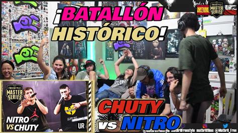 COLOMBIANOS REACCIONAN a CHUTY vs NITRO BATALLÓN HISTÓRICO FMS