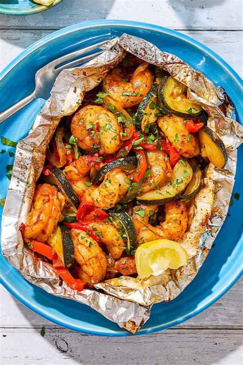 Shrimp Foil Packets The Mediterranean Dish