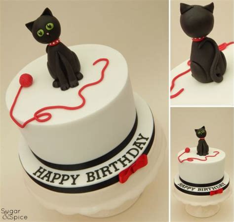 Gatto Una Torta Di Buon Compleanno Per Lui Torte Ragazzo Dolci A