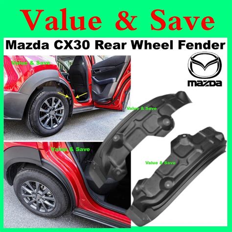 Mazda Cx30 Car Front Rear Wheel Fender Wheel Lining Mudguard Cover Bushing Splash Inner Liner