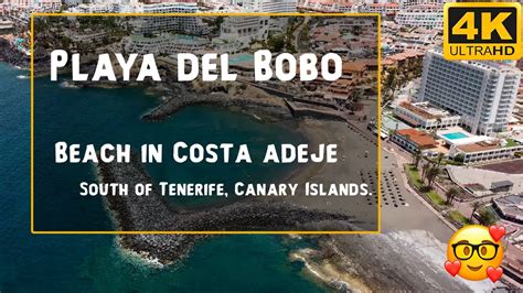 Playa Del Bobo Beach In Costa Adeje South Tenerife Canary Islands